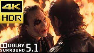 The Joker Burns The Mob's Money Scene | The Dark Knight (2008) Movie Clip 4K HDR