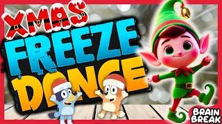 CHRISTMAS FREEZE DANCEWinter Brain break for kids ️BLUEY Just Dance | Danny Go Noodle