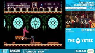 Castlevania: Bloodlines by Klaige in 31:51 - Awesome Games Done Quick 2016 - Part 108