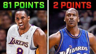 BEST And WORST Career Games of NBA Legends