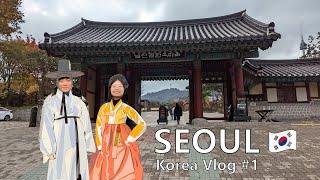 SEOUL VLOG (#1) Arriving in Korea | McDonald's & Lotteria | Namsangol Hanok Village