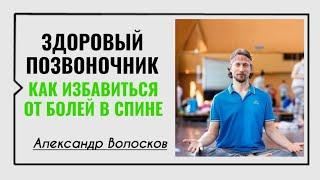 Александр Волосков ️ Здоровый позвоночник. Как избавиться от болей в спине.