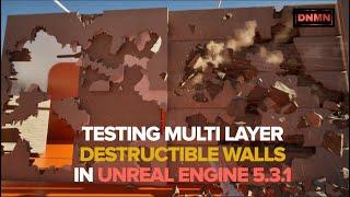 Chaos Destruction in Unreal Engine 5 - Multi Layer Destructible Walls like Rainbow Six Siege (DNMN)