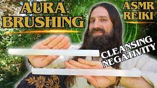 Powerful Selenite Aura Brushing | Cleansing away Negative Energies | ASMR REIKI | Energy Healing