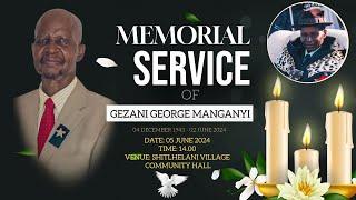 MEMORIAL SERVICE OF HEADMAN GEZANI GEORGE  MANGANYI (SHITLHELANI)