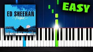 Ed Sheeran - Perfect - EASY Piano Tutorial by PlutaX