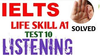 Listening A1 Life Skills | A1 Listening with Question & Answers | A1 listening test 10
