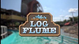 Official Saw Mill Log Flume POV - 4k 60fps - Six Flags Great Adventure Resort