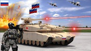 Shocking the World! Russia's Newest Laser Tank Bombards Ukrainian Tank Convoy - Arma3