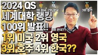 2024 QS 세계대학 랭킹 100위, 호주대학교 순위는 어디쯤일까? [호주유학클럽 TV]