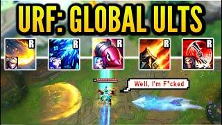 WE PLAYED 5 GLOBAL ULTS IN URF MODE AND SPAMMED OUR ULTIMATES ALL GAME!