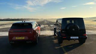 DRAG RACE! 2023 V8 Range Rover Sport Vs Mercedes-AMG G63!