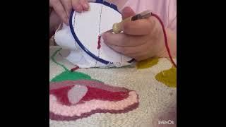 Ковровая вышивка  Работа с иглой Lavor 5mm | Punch Needle