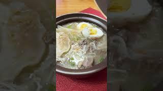 Enoki Mushroom Pad Thai Noodle Soup