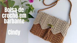 Bolsa de croche em barbante Cindy