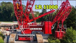 Liebherr LR 11000 Stay Strong When Things Get Tight #liebherr #crawlercrane #liebherrcranes