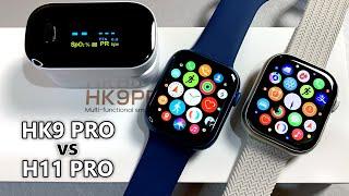 HK9 Pro Amoled vs H11 Pro Review Functions & Sensors Test Top 1 Sport SmartWatches 2023!