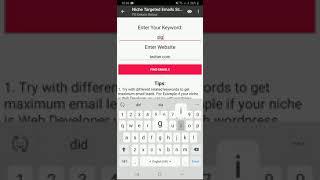 Diglead - Targeted Email List Scraper - Scrape Niche or Keyword Targeted Email List using Android