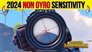 PUBG MOBILE NON GYRO SENSITIVITY SETTINGS 2024  COPY AND USE 