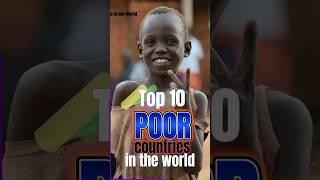 Top 10 Poor Countries in the World #pay #poor #countries #top10 #worldtop #shorts