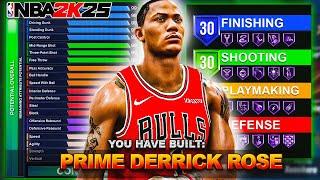 THE BEST DERRICK ROSE BUILD IN NBA 2K25 is UNSTOPPABLE... BEST  PRIME DERRICK ROSE BUILD IN NBA2K25!