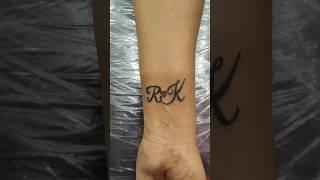 RK letter tattoo*9952925477*#trending #viral #tattoo #life #views #love #tamil #shortsfeed #rk