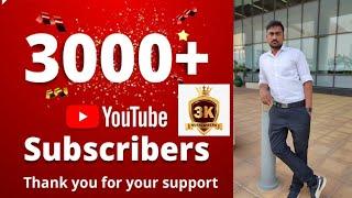 Thank you 3k subscribers | How to increase subscribers | Central Boss Baskar | cbb