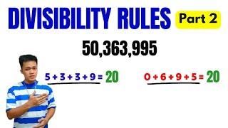 DIVISIBILITY RULES - Part 2