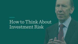 How to Think About Investment Risk