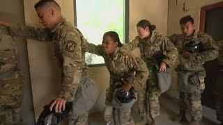 College ROTC cadets go through summer training at Fort Knox