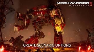 MW5 Mercs Instant Action Create Scenario Options