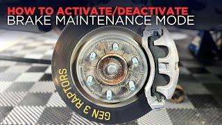Activating and Deactivating BRAKE MAINTENANCE MODE in a Gen 3 Raptor!