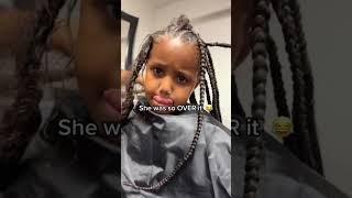 How Hair Braiding Day Goes…  #shorts #braids #curlyhair #knotlessbraids #braidstyles