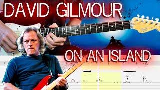 David Gilmour - On an island (Guitar Lesson With TAB & Score) 