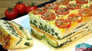 Receta de Pastel de verduras al horno, riquísimo y nutritivo - Recetas paso a paso - Loli Domínguez