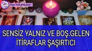 SENSİZ YALNIZ VE BOŞ HİSSEDİYOR  GELEN İTİRAFLARA ŞAŞIRACAKSINIZ.#tarotfalı #keşfet