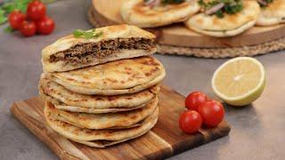 Arayes - lebanese meat stuffed pita bread easy & delicious recipe!(ASMR)