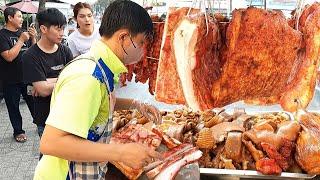 Best for meat lover! Roast Pork & Braised Pork - Cambodian Street Food