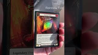 FAB: Cold Foil vs. Rainbow Foil #shorts #fabtcg