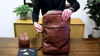 The Manhattan Backpack - Full-Grain Leather Backpack by Andar