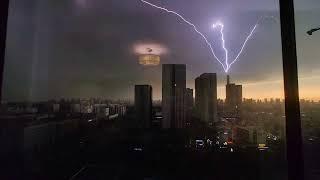 Tianjin Goldin Finance 117 Tower lightning