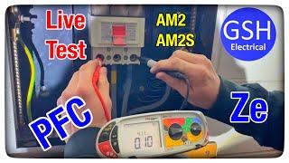 LIVE Testing on a 3 Phase Dis-Board - External Earth Fault Loop Impedance Ze, PEFC, PSCC AM2 & AM2S