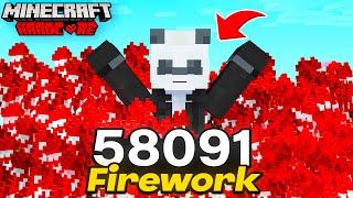 I Crafted Rarest 58,901 Fireworks In Minecraft Hardcore Hindi!