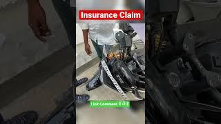 How to Get Insurance claim on accident full process #shorts #reels #tvsraider #accident #ridewithakk