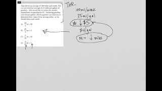 Alan drives an average of 100 miles each week.  His car can travel an average of 25 miles per....