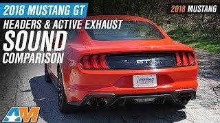 2018 Ford Mustang GT With Long Tube Headers & Active Exhaust Sound Comparison