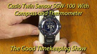 In Depth Review of the Casio SGW-100-2B Twin Sensor (Compass and Thermometer) Watch