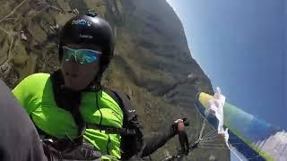 fall, Crash paragliding   خطای خلبان و سقوط پاراگلایدر