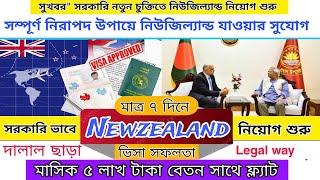 সুখবর সরকারি ভাবে নিউজিল্যান্ড দিচ্ছে work permit visa | Newzealand work permit visa 2024