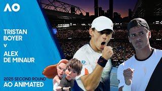 LIVE | Tristan Boyer v Alex de Minaur | AO Animated | Australian Open 2025